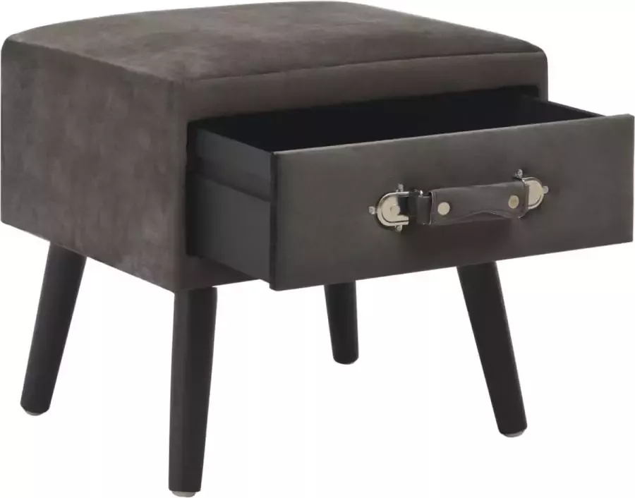 Maison Exclusive Nachtkastje 40x35x40 cm fluweel grijs