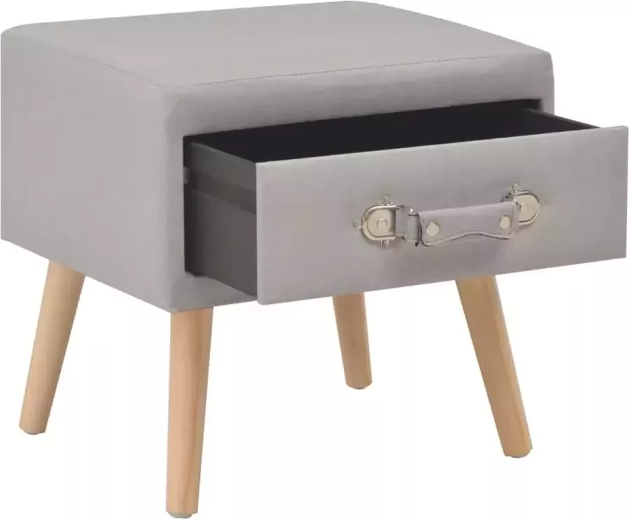 Maison Exclusive Nachtkastje 40x35x40 cm stof grijs