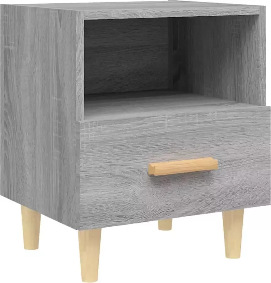 Maison Exclusive Nachtkastje 40x35x47 cm grijs sonoma eikenkleurig