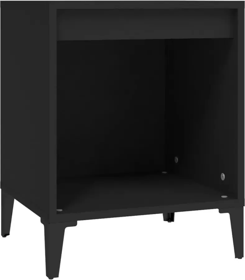 Maison Exclusive Nachtkastje 40x35x50 cm zwart - Foto 3