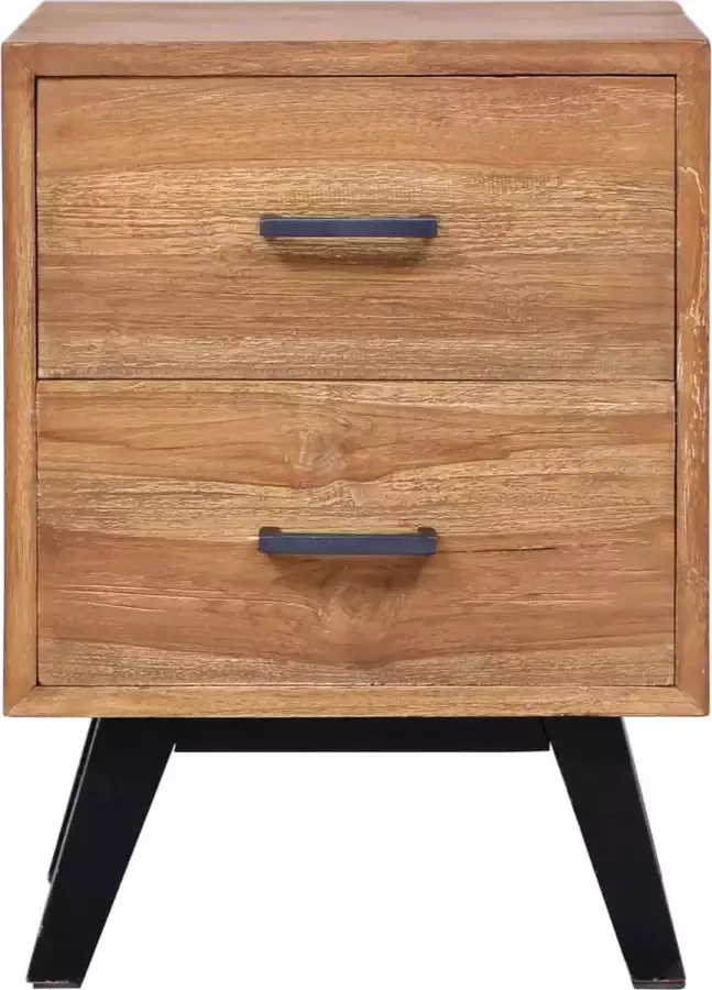 Maison Exclusive Nachtkastje 40x35x55 cm massief teakhout