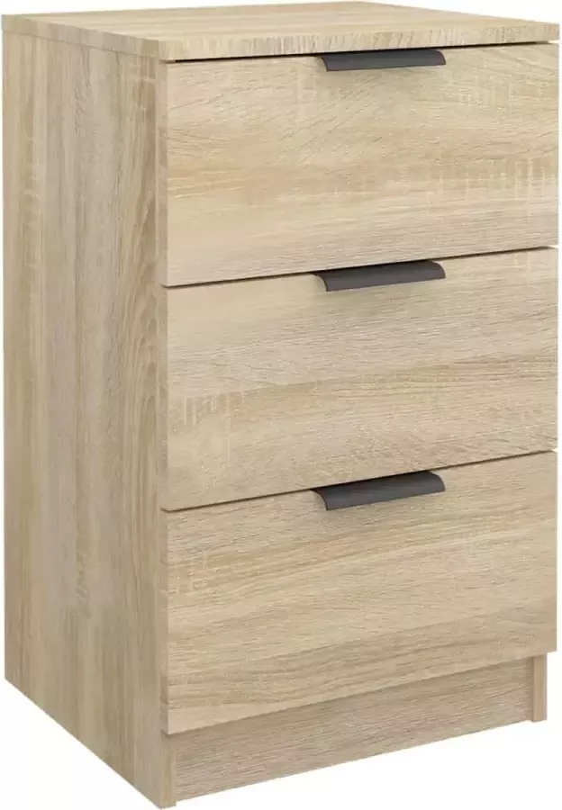 Maison Exclusive Nachtkastje 40x36x65 cm sonoma eikenkleurig