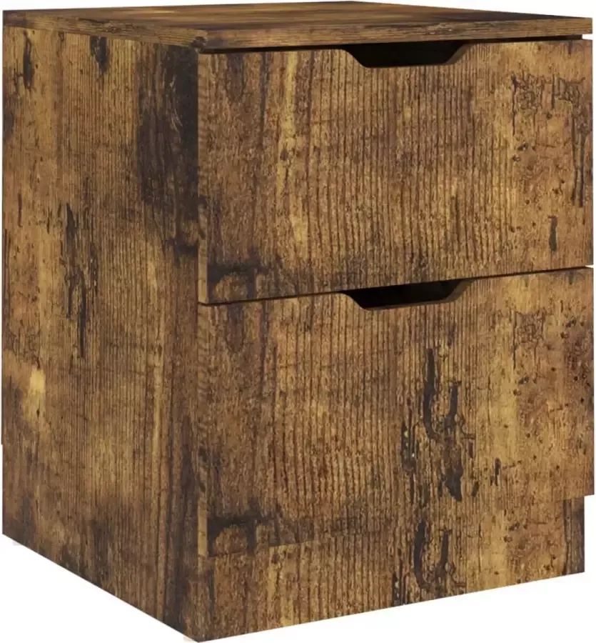 Maison Exclusive Nachtkastje 40x40x50 cm spaanplaat gerookt eikenkleurig