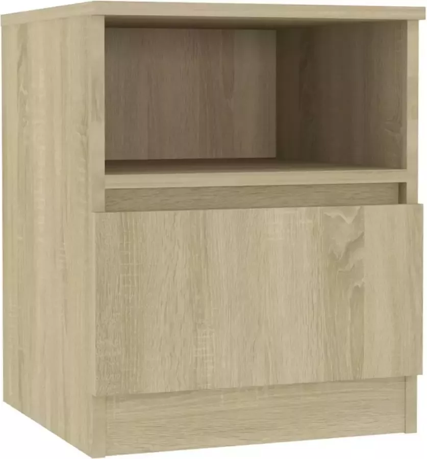 Maison Exclusive Nachtkastje 40x40x50 cm spaanplaat sonoma eikenkleurig