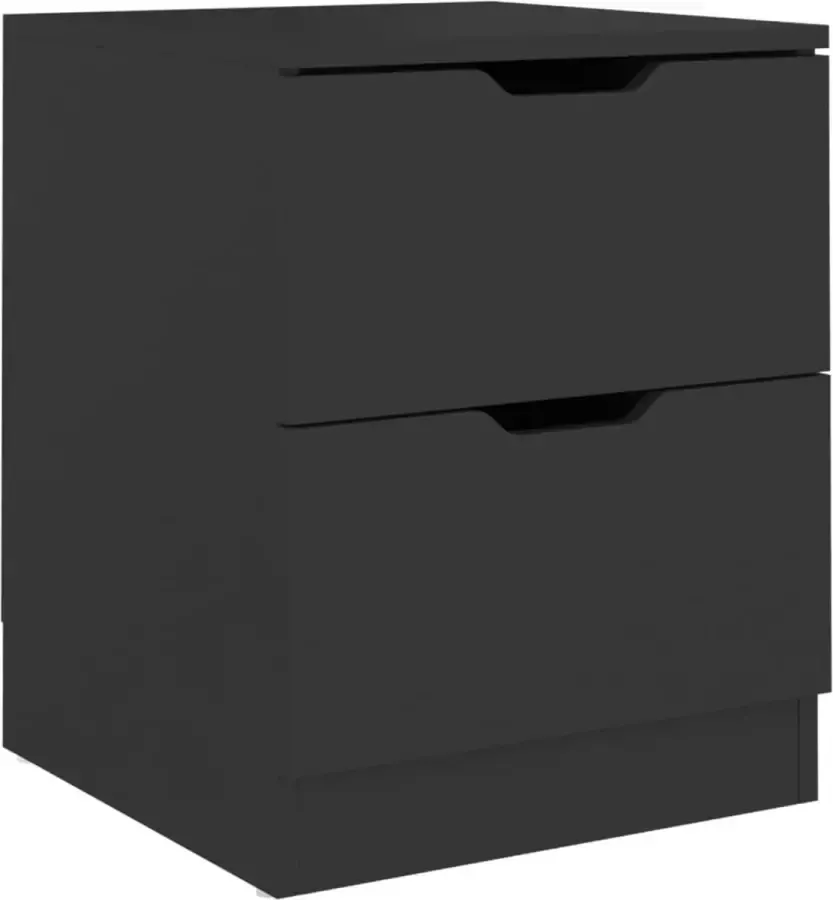 Maison Exclusive Nachtkastje 40x40x50 cm spaanplaat zwart