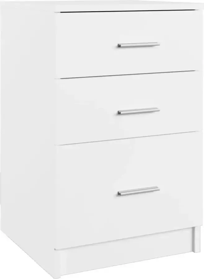 Maison Exclusive Nachtkastje 40x40x63 cm bewerkt hout wit