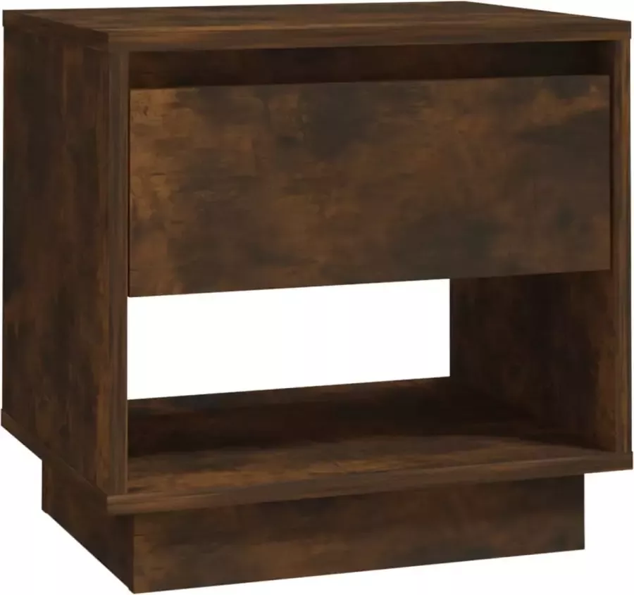 Maison Exclusive Nachtkastje 45x34x44 cm spaanplaat gerookt eikenkleurig