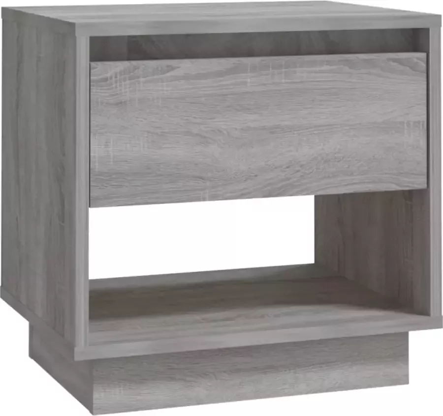 Maison Exclusive Nachtkastje 45x34x44 cm spaanplaat grijs sonoma eikenkleurig