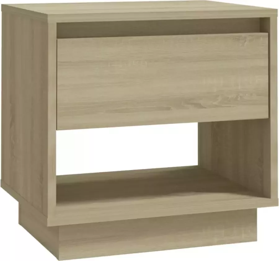 Maison Exclusive Nachtkastje 45x34x44 cm spaanplaat sonoma eikenkleurig