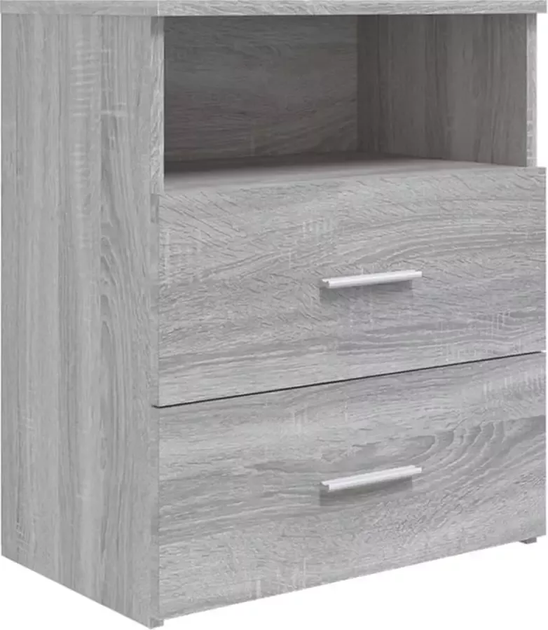 Maison Exclusive Nachtkastje 50x32x60 cm grijs sonoma eikenkleurig