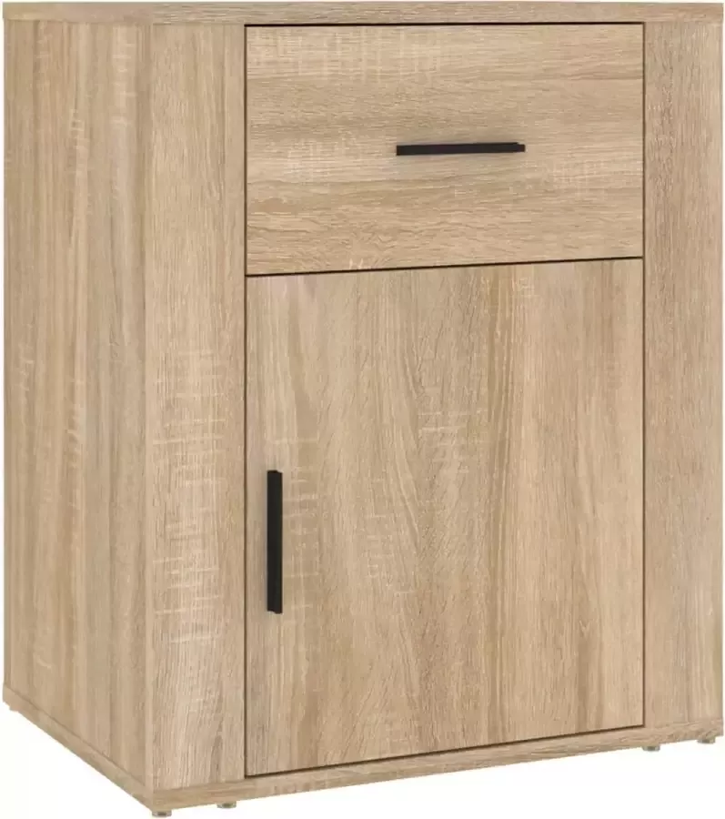 Maison Exclusive Nachtkastje 50x36x60 cm bewerkt hout sonoma eikenkleurig