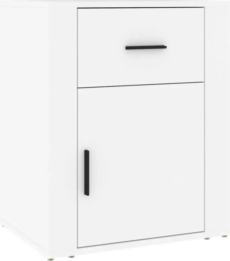 Maison Exclusive Nachtkastje 50x36x60 cm bewerkt hout wit