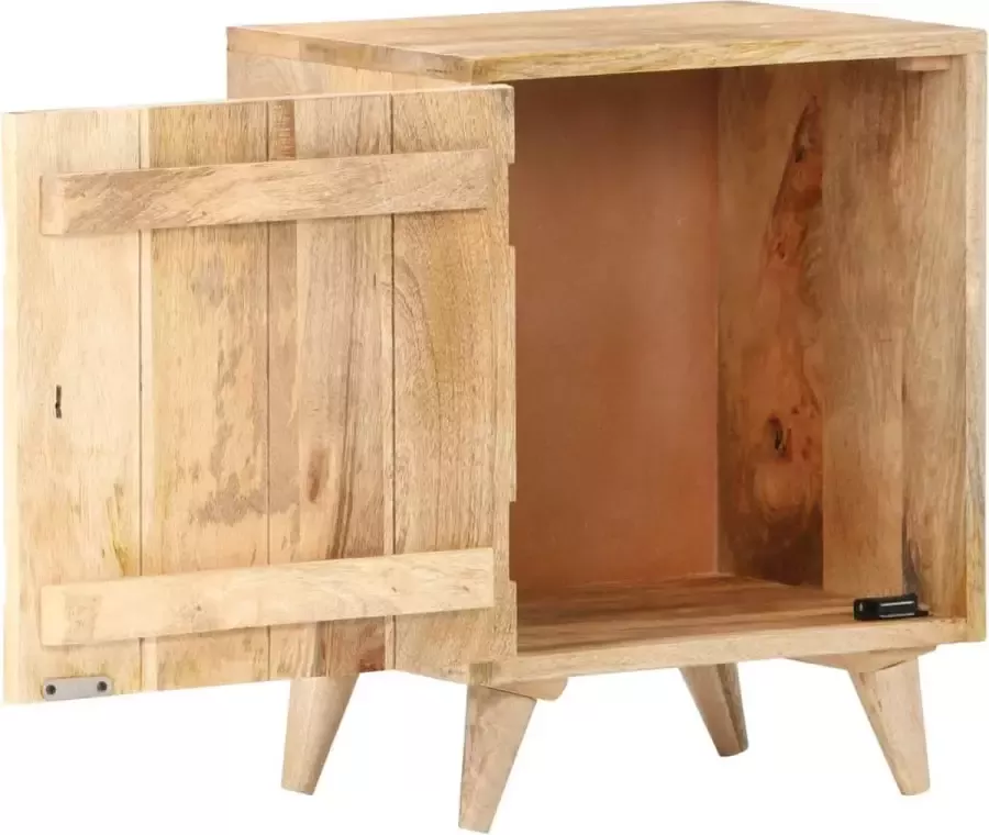 Maison Exclusive Nachtkastje bewerkt 40x30x50 cm massief mangohout