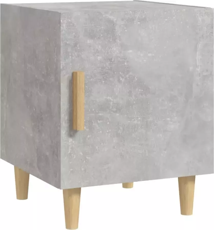 Maison Exclusive Nachtkastje bewerkt hout betongrijs - Foto 6