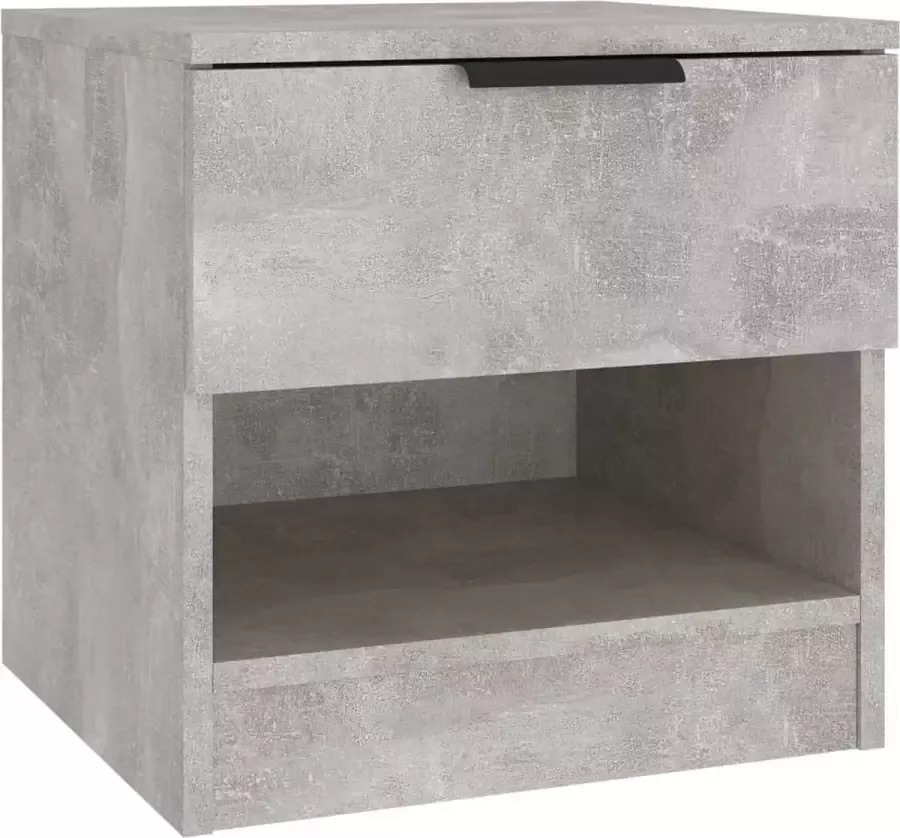Maison Exclusive Nachtkastje bewerkt hout betongrijs - Foto 3