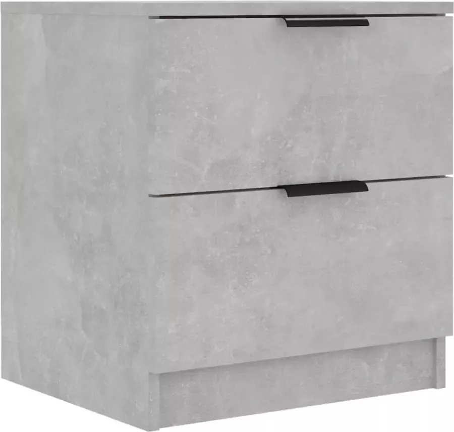 Maison Exclusive Nachtkastje bewerkt hout betongrijs - Foto 2