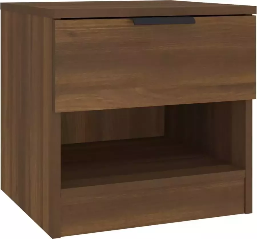 Maison Exclusive Nachtkastje bewerkt hout bruineikenkleurig - Foto 3