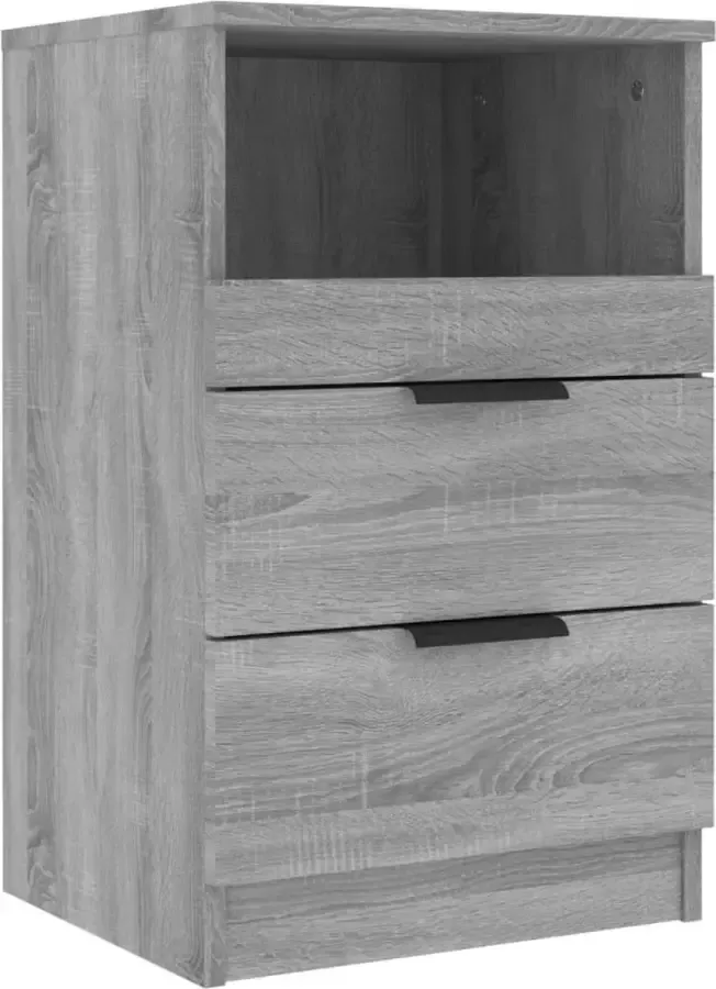 Maison Exclusive Nachtkastje bewerkt hout grijs sonoma eikenkleurig - Foto 5