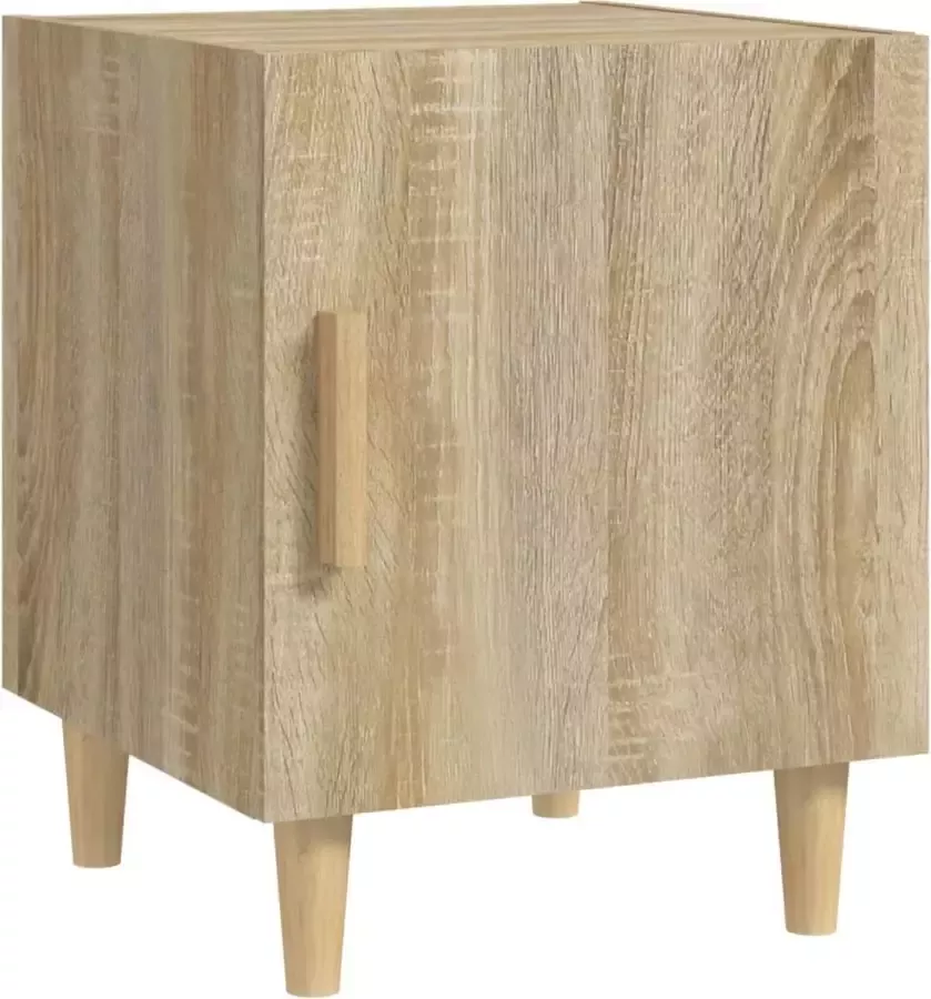 Maison Exclusive Nachtkastje bewerkt hout sonoma eikenkleurig - Foto 2