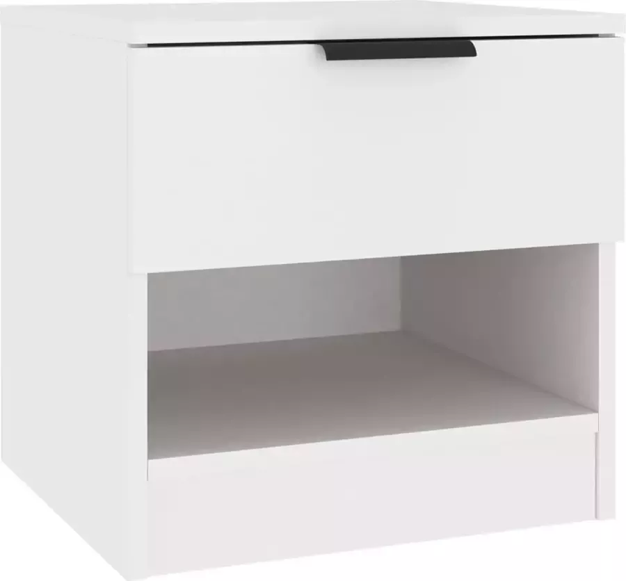Maison Exclusive Nachtkastje bewerkt hout wit - Foto 3