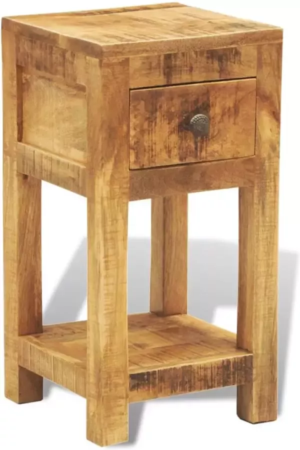 Maison Exclusive Nachtkastje met 1 lade massief mangohout