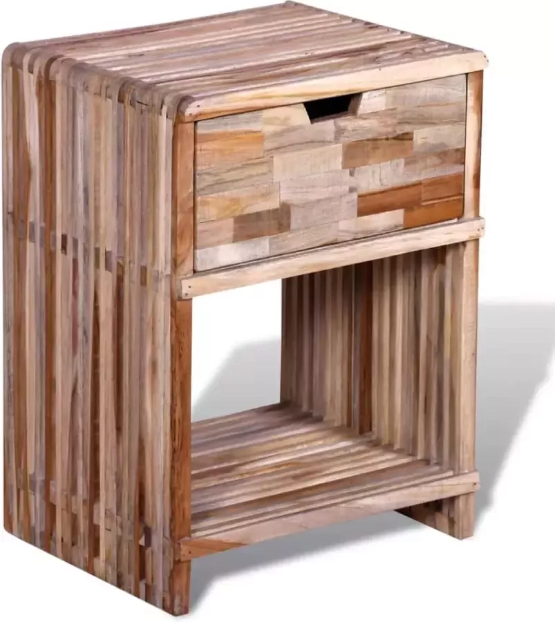 Maison Exclusive Nachtkastje met lade gerecycled teakhout