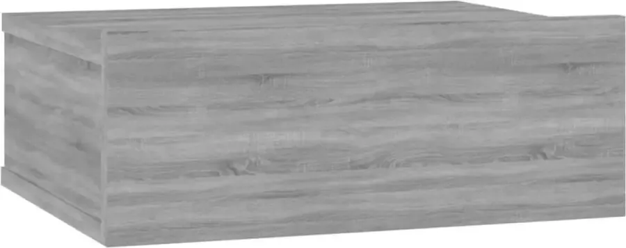 Maison Exclusive Nachtkastje zwevend 40x30x15 cm bewerkt hout grijs sonoma eiken