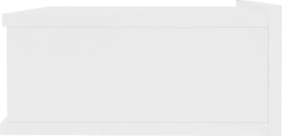 Maison Exclusive Nachtkastje zwevend 40x30x15 cm bewerkt hout wit