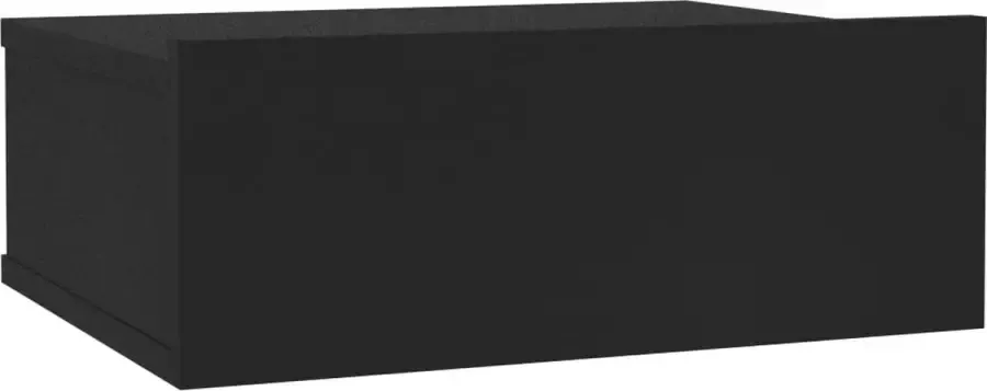 Maison Exclusive Nachtkastje zwevend 40x30x15 cm bewerkt hout zwart - Foto 2