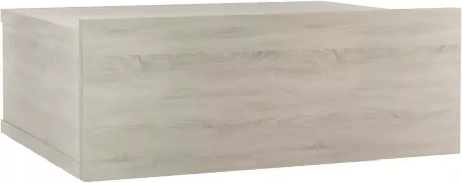 Maison Exclusive Nachtkastje zwevend 40x30x15cm bewerkt hout sonoma eikenkleurig