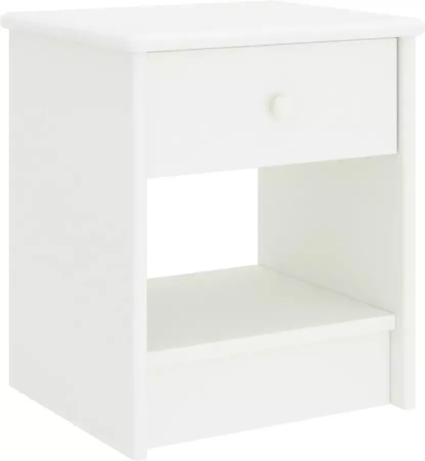 Maison Exclusive Nachtkastjes 2 st 35x30x40 cm massief grenenhout wit