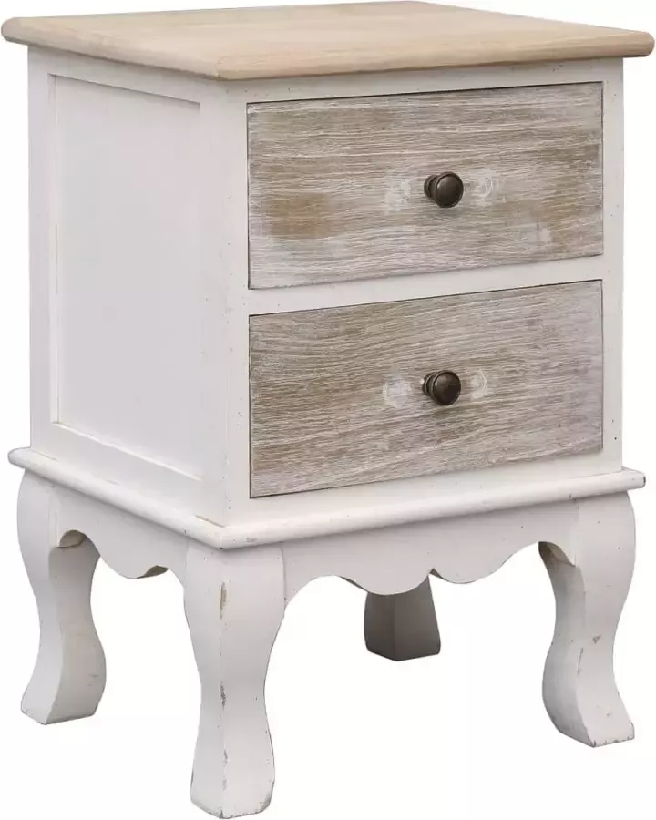 Maison Exclusive Nachtkastjes 2 st 35x30x50 cm paulowniahout