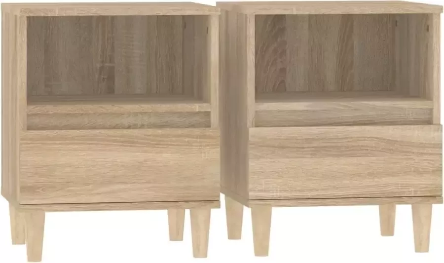 Maison Exclusive Nachtkastjes 2 st 40x35x50 cm sonoma eikenkleurig