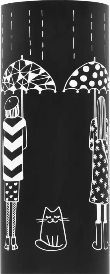 Maison Exclusive Parapluhouder vrouwen staal zwart