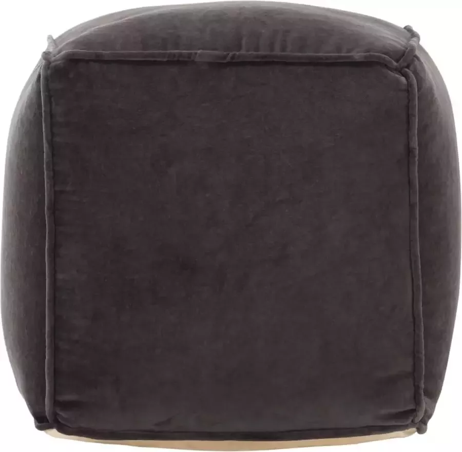 Maison Exclusive Poef 40x40x40 cm katoenfluweel antraciet