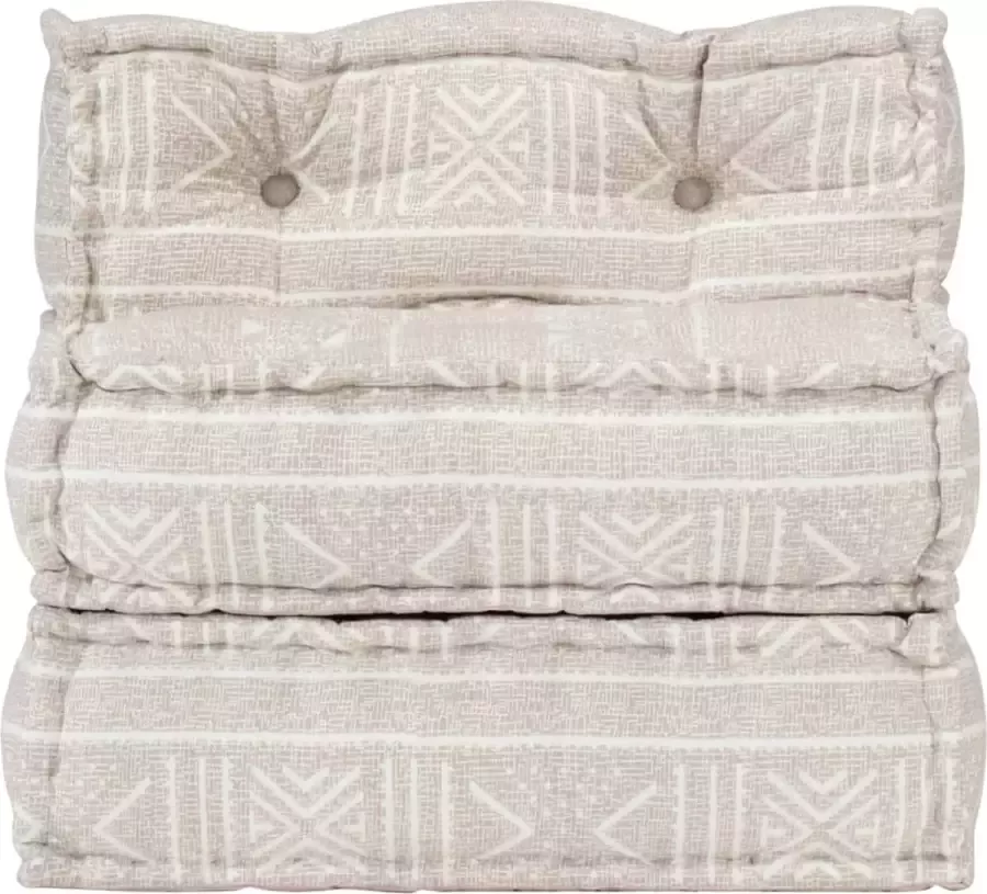 Maison Exclusive Poef modulair stof beige