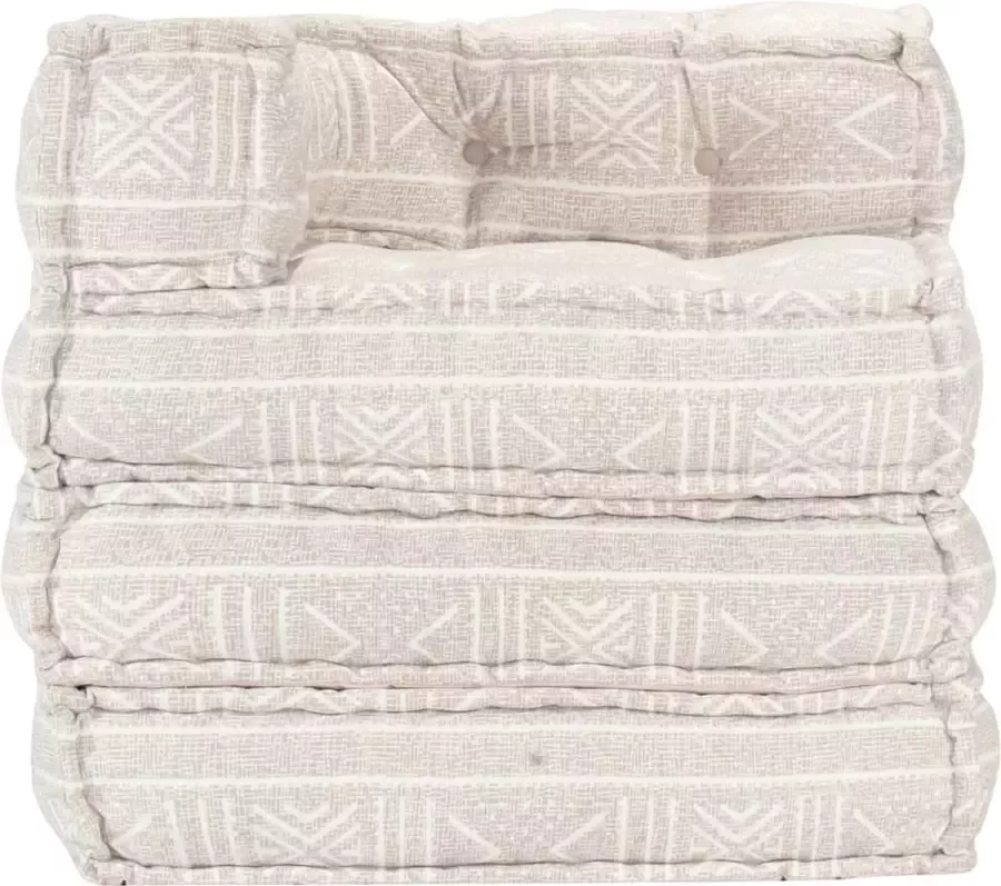 Maison Exclusive Poef modulair stof beige - Foto 2