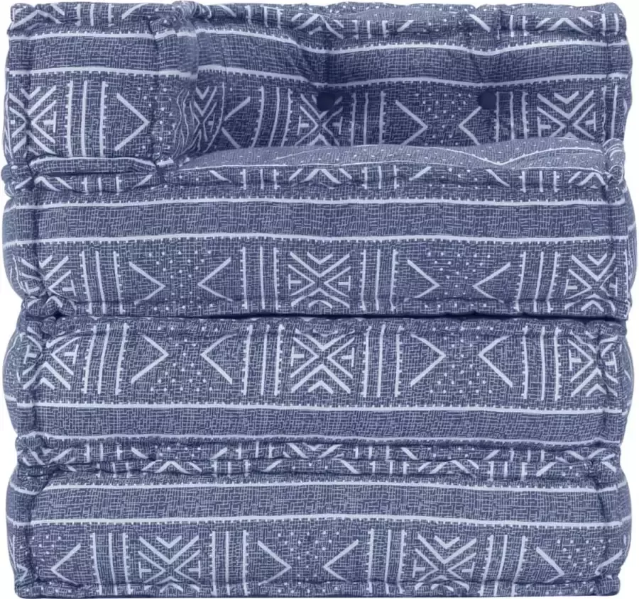 Maison Exclusive Poef modulair stof indigo