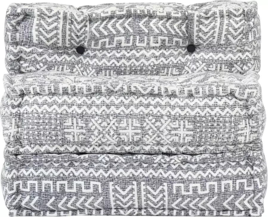 Maison Exclusive Poef modulair stof lichtgrijs