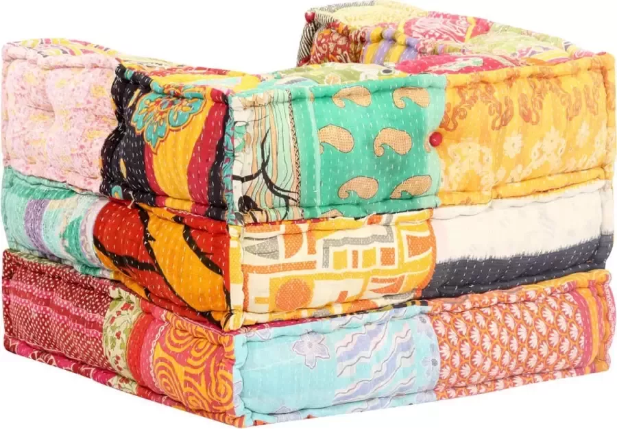 Maison Exclusive Poef modulair stof patchwork - Foto 3