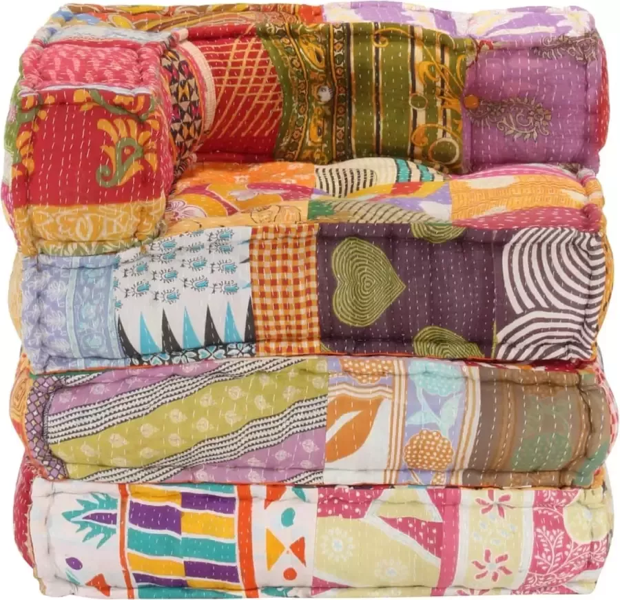 Maison Exclusive Poef modulair stof patchwork