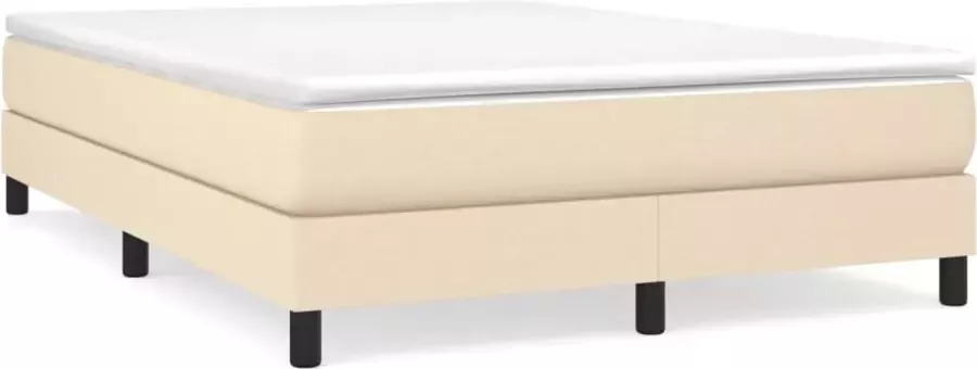 Maison Exclusive Prolenta Premium Boxspringframe stof crèmekleurig 140x200 cm