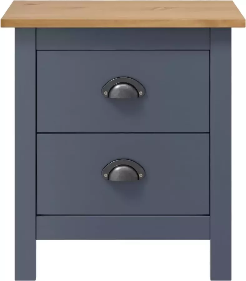 Maison Exclusive Prolenta Premium Nachtkastje Prolenta Premium -ll 46x35x49 5 cm massief grenenhout grijs