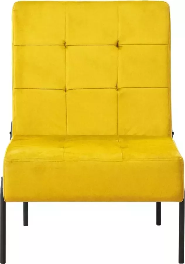 Maison Exclusive Relaxstoel 65x79x87 cm fluweel mosterdgeel