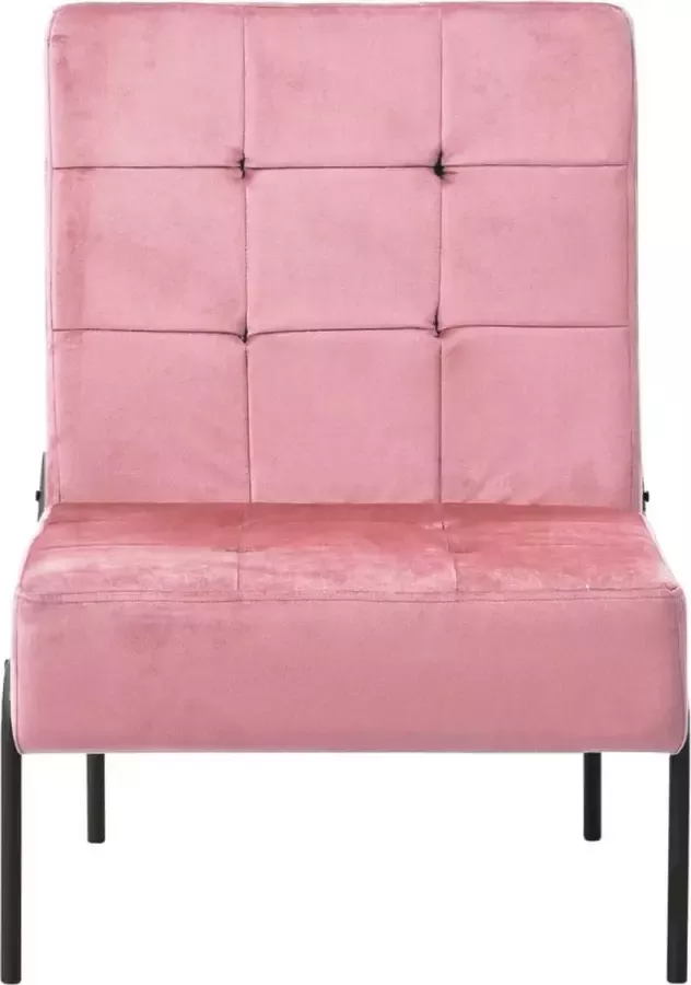 Maison Exclusive Relaxstoel 65x79x87 cm fluweel roze
