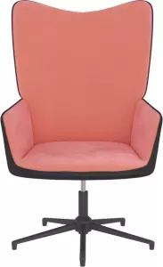 Maison Exclusive Relaxstoel fluweel en PVC roze
