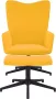 Maison Exclusive Relaxstoel met voetenbank fluweel mosterdgeel - Thumbnail 2