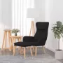 Maison Exclusive Relaxstoel met voetenbank fluweel zwart - Thumbnail 1