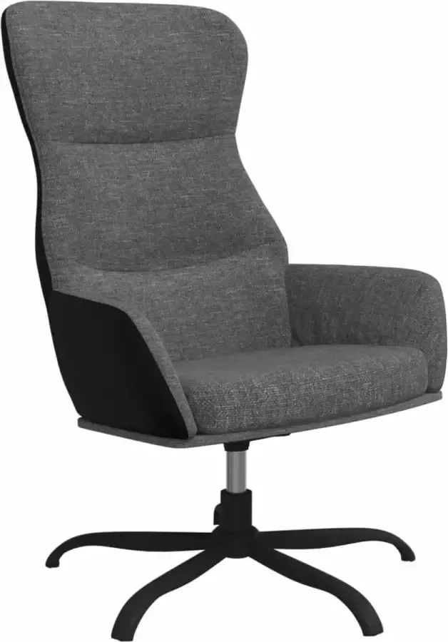 Maison Exclusive Relaxstoel stof lichtgrijs