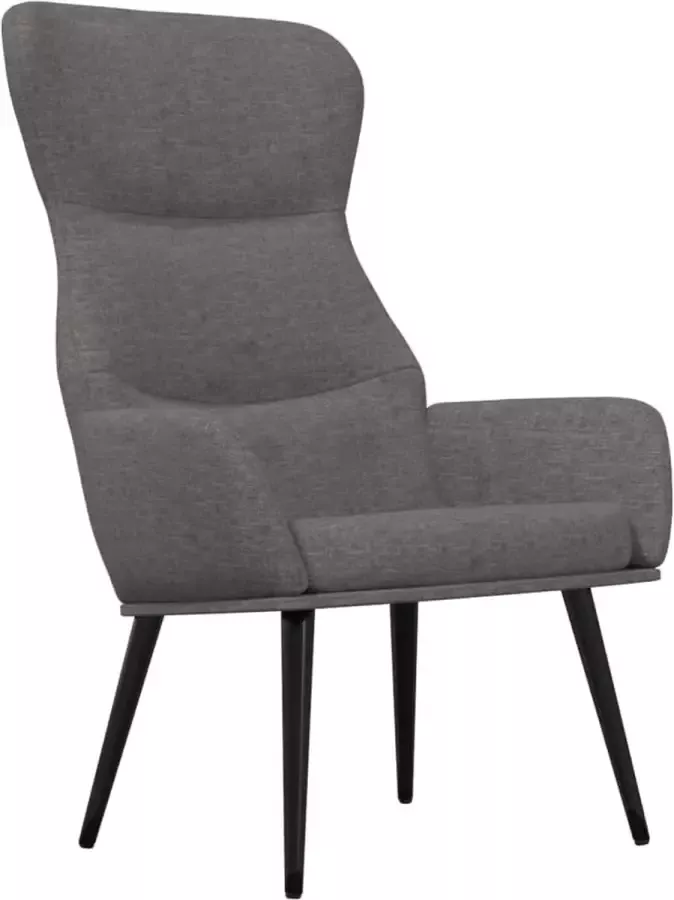 Maison Exclusive Relaxstoel stof lichtgrijs